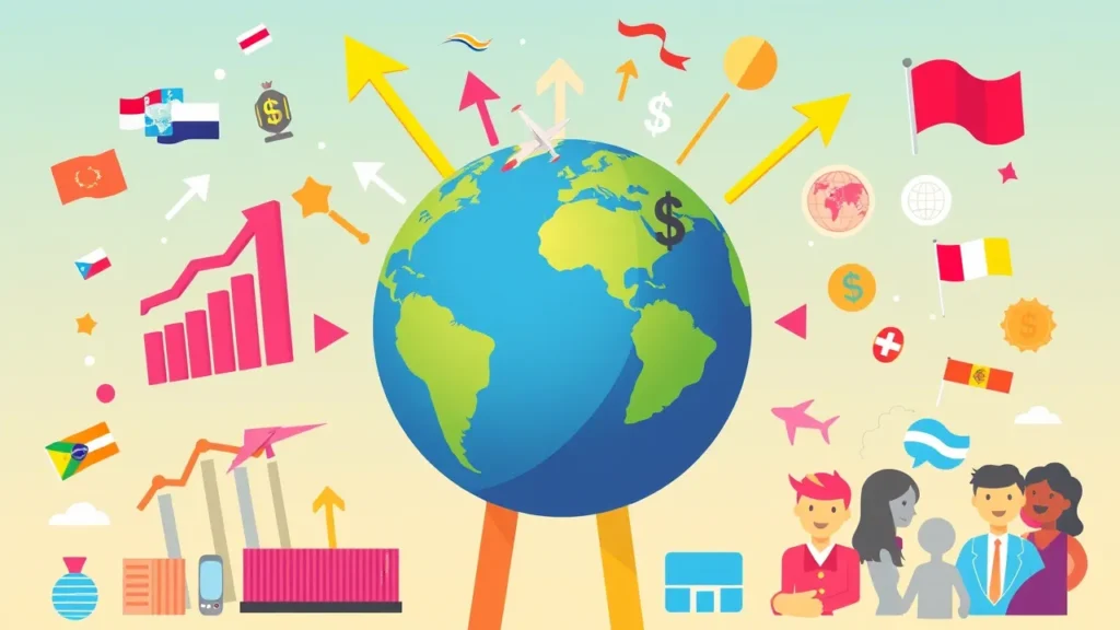 صورة تعبر عن الفرص المتاحة في إدارة المنتج الدولي، مثل النمو في الأسواق الجديدة وزيادة الإيرادات